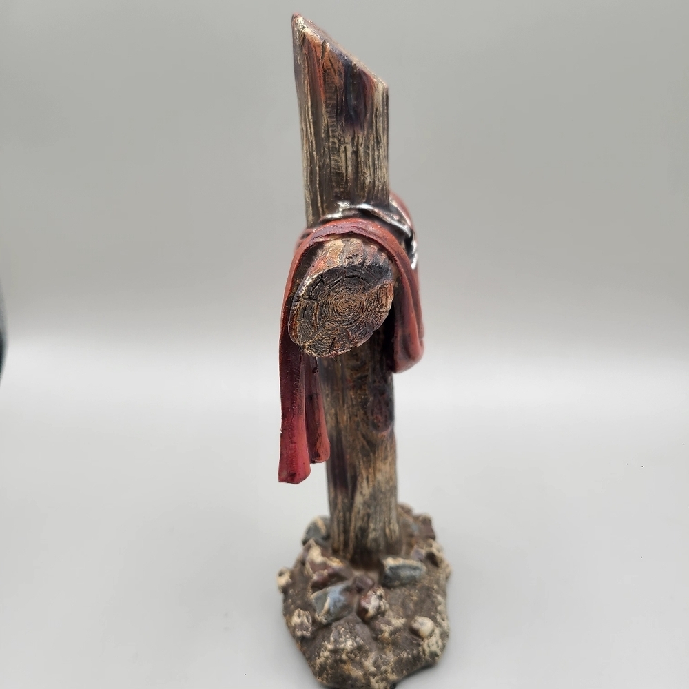 Standing Cross on Rocks Draped with a Scarlet Robe - Picture 5 of 7